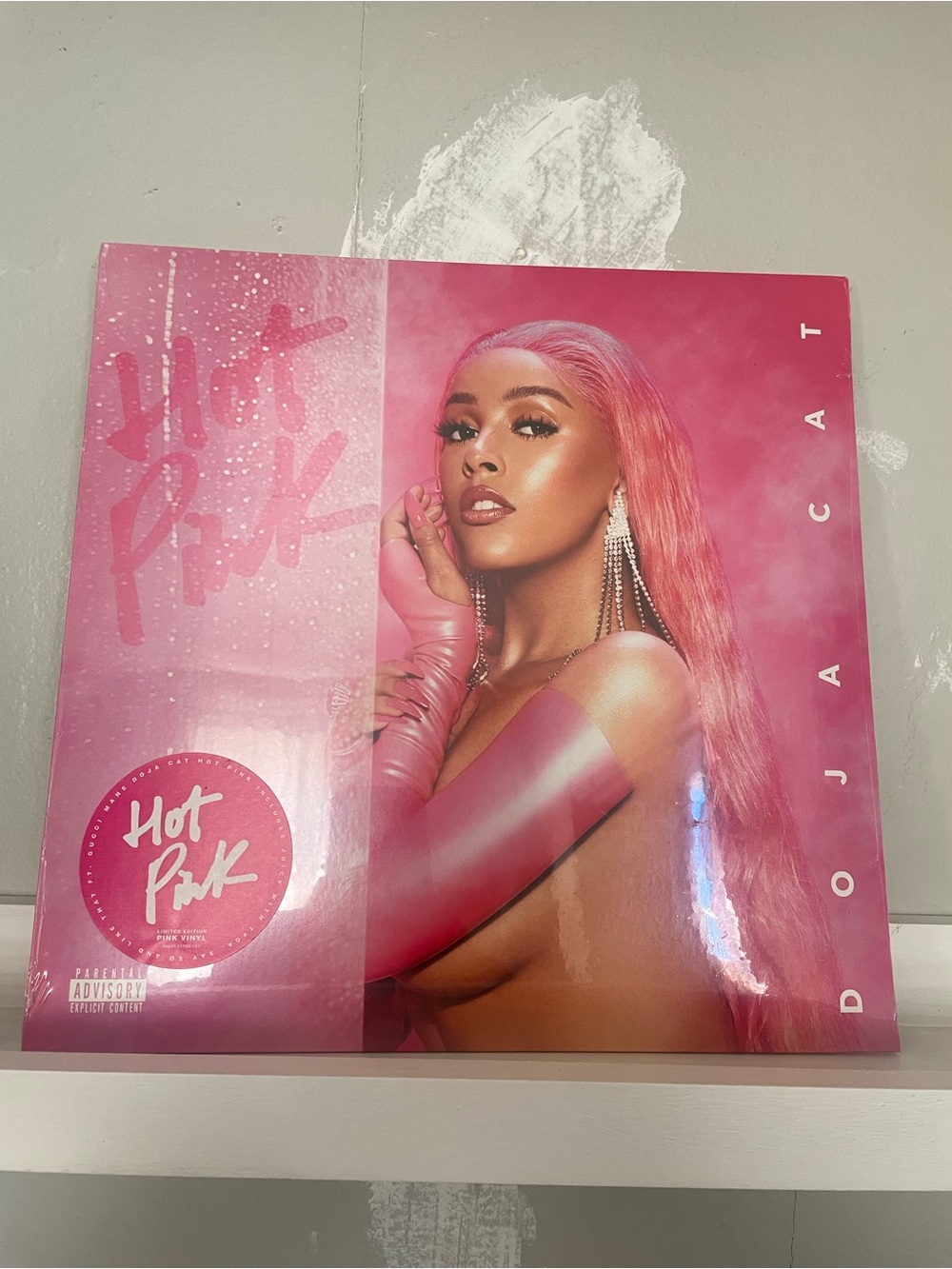 Doja Cat "Hot Pink" Album Cover - Bold Pink Artwork